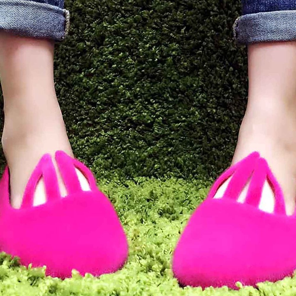 Hopper Bunny Flats in Fuchsia